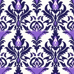 Sticker - Seamless Ikat Curtain Pattern