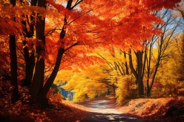 Poster - Colorful Fall Leaves