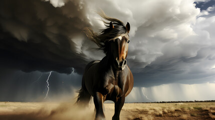 Canvas Print - epic apocalyptic horse