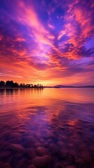 Wall Mural - sun down on the ocean side