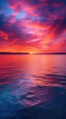 Wall Mural - sun down on the ocean side