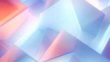  An Abstract Background Of Blue And Pink Squares And Rectangles.  Generative Ai
