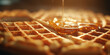 waffle closeup -food details.