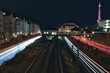 Berlin - Funkturm - Nacht - Deutschland - Hauptstadt - Langzeitbelichtung - Autobahn - Strasse - Traffic - Travel - Background - Line - Ecology - Highway - Motorway - Night Traffic - Light Trails