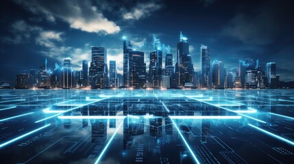 Wall Mural - analyze the concepts of digital transformation and its effects on it infrastructure