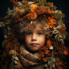 Poster - a child with flower crown