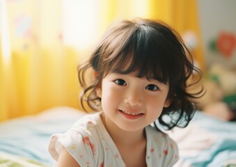 Canvas Print - a close-up of girl