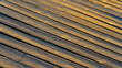 Wooden planks on the beach