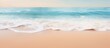 Beautiful summer beach background with a gentle wave on sandy shore