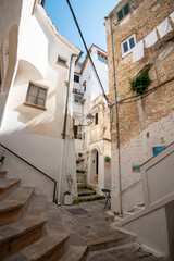 Canvas Print - Pedestrian Street in Sperlonga - Italy