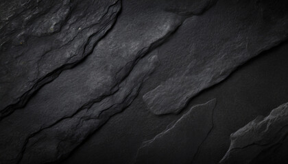 dark grey black slate texture in natural pattern with high resolution for background and design art work black stone wall