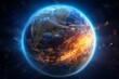 © dendyh7 - Global Warming Planet Earth Illustration Created with Generative AI