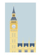 Big Ben London Icon Landmark of England British vector illustration