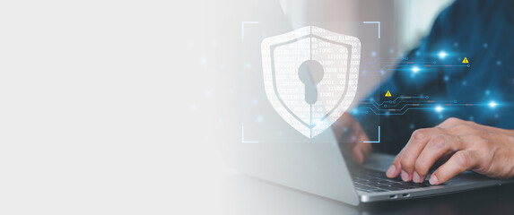 cyber security data protection online computer network and personal privacy user access key protect 