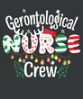 One Merry gerontological nurse Christmas T-Shirt design vector nurse christmas, christmas day nurse shirt, Santa, Xmas, nurse quote, christmas tree, winter snowflakes, christmas santa,