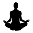 © Alexey - A large yoga symbol in the center. Isolated black symbol