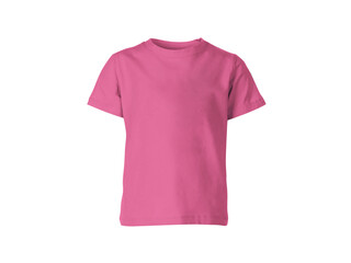 Wall Mural - the isolated azalea pink colour blank fashion tee front mockup template