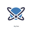 © popcornarts - Big Data and Big data icon concept
