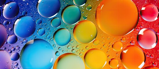 Sticker - Water droplets in various colors for blog backgrounds devices