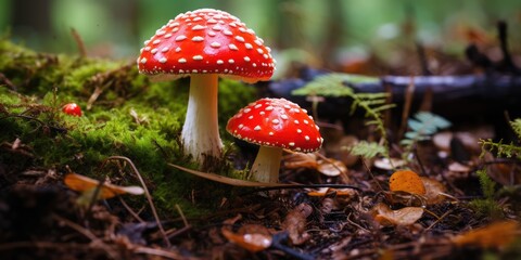 Canvas Print - fly agaric mushroom