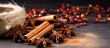On board there are fragrant vanilla pods cinnamon sticks star anise and cloves for cooking or baking