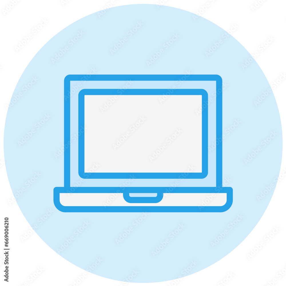 Laptop Vector Icon Design Illustration