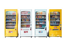 Efficient Product Distribution Vending Machine Isolated On Transparent Background