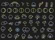 © Alex Darts - Set of color weather icons. Weather forecast. Weather. Vector illustration.
