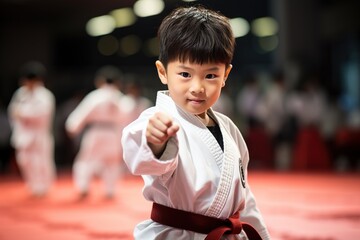 Wall Mural - children taekwondo martial art