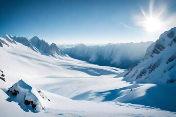 Wall Mural - snow covered mountains