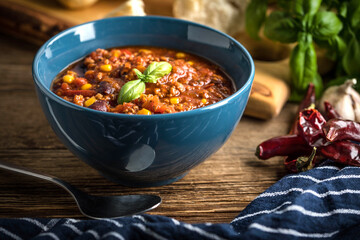 Canvas Print - Mexican chili con carne.