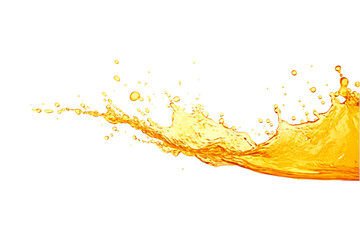 Wall Mural - Orange juice splash isolated on a transparent background, juice splash Mango, pineapple, papaya. Generative AI