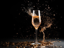 New years eve party new year spark champagne generatieve ai