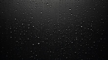 Background Image Of A Drop Of Water On Glass, On A Dark Background. Minimalism And Simplicity. Generative AI 
