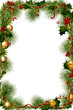 © VicenSanh - Christmas tree frame border emptypage Whitebackground