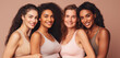 © bmf-foto.de - portrait of a multicultural group of young women at a shooting