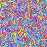 Fototapeta Tęcza - Abstract colored seamless pattern. AI generated.