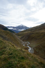 Poster - swiss alps albula pass in autumn