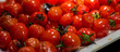 red cooked  cherry tomatoes background