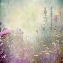 Watercolor mystical fairy background