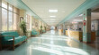 ©  Mohammad Xte - Hospital hallway, reception clinic. Unfocused background.