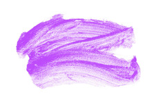 Purple Brush Stroke. Isolated Element