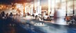 © NovaVision - Cafe Ambience: A Blurry View of Staff and Patrons in a Restaurant. Generative ai