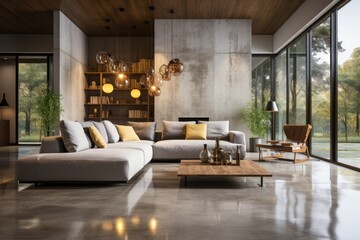 Wall Mural - interior of a luxury loft with ample space