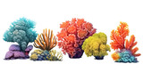 Fototapeta Do akwarium - Various beautiful corals