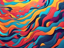 Seamless Pattern With Waves