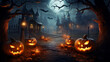 Halloween  background with copyspace
