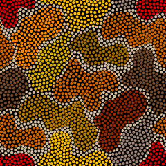 Poster - Grunge Geometric Vector Seamless Pattern made in ethnic style. African traditional design. Creative boho pattern.