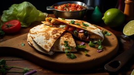 Wall Mural - chicken quesadilla