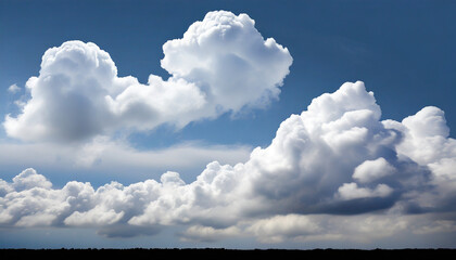 Wall Mural - white clouds isolated on transparent background generative ai